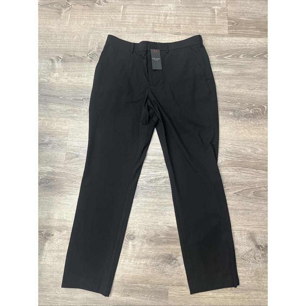 Ted Baker Men's Technical Stretch Trouser Black Size 38R Retail $160